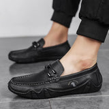 Leather Casual Shoes Men's Summer Loafers Driving Slip Moccasins Dress Sneakers MartLion   
