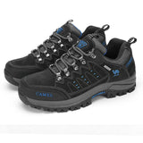 Hiking Shoes Women Men's Outdoor Sports Sneakers Climbing Waterproof Walking Non-slip MartLion Grey Black 38 