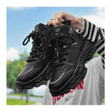 Casual Motorcycle Boots Hiking Slip On Shoes Outdoor Sneakers Walking Tide Shoes Men's Boots MartLion   