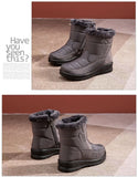 Faux Fur Warm Snow Boots Waterproof Casual Shoes Anti-slip Vulcanised Shoes Walking Women MartLion   