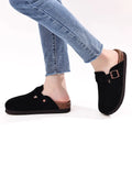 Women Classic Platform Clogs Slippers Girls Suede Clogs Slippers Thick Soles Cork MartLion   