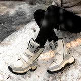 Mid Length Women's Boots Winter Thick Cotton Shoes Warm Snow Boots Thick Sole Anti Slip Wear-resistant Women's Shoes MartLion
