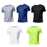 T Shirt Men Solid Color T-shirt Simple style Male Casual T shirt MartLion   