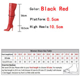 Liyke Runway Stripper Over The Knee Boots Women Autumn Winter Pointed Toe Stiletto Heels Zip Thigh High Shoes Mart Lion   