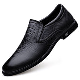 Cow Leather Dress Shoes Men's Loafers Super Soft Moccasins Footwear Formal Social Oxfords Mart Lion Black 37 