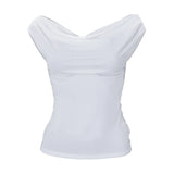 Crop Top Women Off The Shoulder Top Female Sleeveless Tops Woman  Streetwear Summer Tops MartLion   