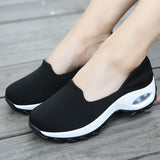 Platform Shoes Sneakers Women Running Breathable Mesh Slip-On Sports MartLion   