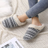 Winter Plush Fur Slippers For Women Men's House Fluffy Cozy Fur Slippers Indoor Warm Plush Home Cotton Shoes MartLion   