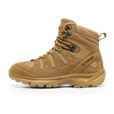 Army Tactical Boots Men's Military Deser Non-slip Outdoor Combat Work Safety Shoes Hiking MartLion Yellow 40 