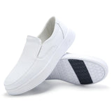 Nurse shoes autumn breathable soft soled flat bottomed non tiring thick soled white doctor's work MartLion WHITE 42 