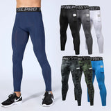 Men's Running Tights Compression Fitness Pants Elastic Running Basketball Sports Workout Tights Gym Running Training Leggings MartLion