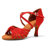 Candy Color Women's Indoor Sandals Sheepskin Adult Ladies Latin Dance Professional National Standard Dance Shoes MartLion   