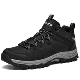 Casual Shoes Waterproof Winter Outdoors Work Boots Nonslip Sneakers Hiking Shoes Men's MartLion black 39 