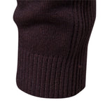 Winter Thick Men's Sweaters Casual Turtle Neck Solid Color Warm Slim Turtleneck Sweaters Pullover MartLion   