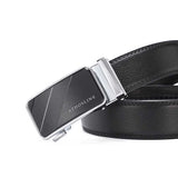 Men's Formal Genuine Leather Click Belt 1.5 "Width MartLion   