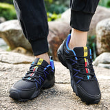 Outdoor Trekking Shoes Men's Waterproof Hiking Mountain Boots Woodland Hunting Tactical Mart Lion   