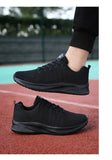 Men's Outdoor Sports Shoes Spring and Autumn Round Head Black Wear-resistant Jogging Fitness Trainer Light Casual MartLion   