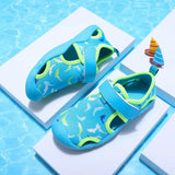 summer Kids Sandals Spring and Summer Children's Closed Toe Sports Beach Shoes Girls For Boys Wading Children beach MartLion Sky Blue 21 