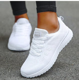 Breathable Sneakers Women Solid Color Soft Sneakers Women Mesh Fabric  Shoes Women MartLion   