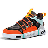Colorful Designer Sneakers Men's Shoes Casual Comfort Platform Trainers Socks Sneakers Vulcanized MartLion Orange 888 46 CHINA