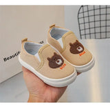 Children Casual Shoes Girls Canvas Shoes Boys Slip-on Baby Cute Cartoon Print Sneakers MartLion   