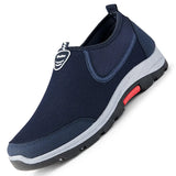 Summer Men's Shoes Lightweight Sports Casual Walking Breathable Men's Casual MartLion Blue 39 