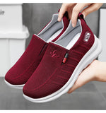 Women's Cloth Shoes Knitted Lightweight Trendy Soft Sole Breathable and Leisure Kick on MartLion   