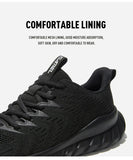 Men's Sneakers Black Sports Shoes Summer Light Casual Soft Walking for Travel Hiking MartLion   