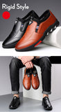 Leather Shoes Men's Spring Casual Soft-Soled Non-Slip Breathable All-Match Footwear Loafers Zapatos Mart Lion   