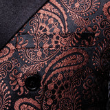 Men's Luxury Silk Blazer Party Wedding Show Jacket Suit Gold Thread Slim Dress Suit Barry Wang Mart Lion   