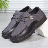 Men's Casual Dress Shoes Classic Lace-up Leather Casual Oxford Flats Footwear Loafers Mart Lion   