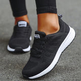 Women Flats Lightweight Shoes Women Lace Up Nurse Round Toe Sneakers Walking MartLion A08Black 35 