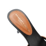 Women's Slippers Summer High Heels Genuine Leather Pointed Open Toe Party Shoes MartLion   