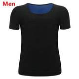 Sauna Shapers Men's Workout Vest Sweat Enhancing Tank Top Premium Slimming Shapewear Waist Trainer Heat Trapping Fitting Shirt MartLion men blue tshirt S 