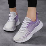 Sneakers Casual Shoes Women Wedges Footwear Basket Femme Trainers MartLion white purple 35 