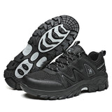Hiking Shoes Men's Mesh Sneakers Breathable Black Mountain Boy Autumn Summer Work Aqua Outdoor Mart Lion 2102 black 41 