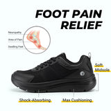 FitVille Wide Width Men's Walking Shoes Cushioning Lightweight Breathable Sneakers for Plantar Fasciitis Pain Relief MartLion   