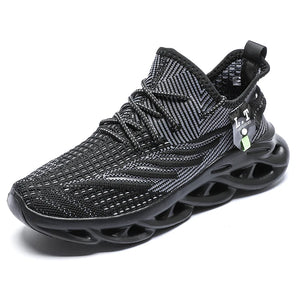 Fujeak Lightweight Breathable Running Shoes Casual Sneakers Outdoor Tide Shoes Non-slip Men's Socks Shoes MartLion black 48 