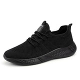 Damyuan Men's Running Shoes Knitting Mesh Breathable Sneakers Casual Jogging Sport Zapatos Para Correr Mart Lion 9059black 37 