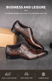 Classic Luxury Men's Shoes Oxford Wedding Party Formal Genuine Leather Dress MartLion   