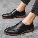 Men's Dress Shoes Elegant microfiber Leather Formal Oxfords Mart Lion   