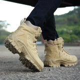 Men's Boot Combat Ankle Tactical Army Shoes Work Safety Motocycle Boots MartLion Sand 6.5 