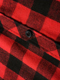 Men's Shirts Classic Plaid Casual Button Down Hooded Long Sleeved Double Pockets Shirt Hoodie Flannel Jacket Tops MartLion   