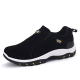 Shoes Men's Hiking Sneakers Outdoor Walking Loafers Casual Footwear Light Mart Lion Black 38 
