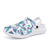 Summer Men's Slippers Platform Outdoor Sandals Clogs Beach Vacation Slippers Flip Flops Soft  Slides Casual Shoes Mart Lion White 40 