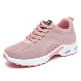 Causal Sneakers Women Summer Shoes Woman Mesh Breathable Lace Up Sports Shoes for Women Platform Walking Designer Shoes MartLion Pink 38