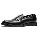 Slip On Dress Shoes Men's Formal Loafers Soft Split Leather Casual Footwear Mart Lion   