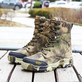 Outdoor Climbing Camping Waterproof Breathable High Boots Men's Sports Hunting Training Hiking Camouflage Tactical Military Shoes MartLion   