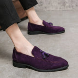 Suede Leather Men's Loafers Shoes Soft Dress Slip On Casual Moccasins Soft Formal Leisure Social Mart Lion   