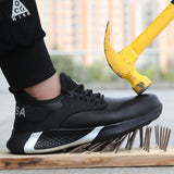 Waterproof Work Shoes Safety Boots Men's Anti-puncture Protective Work Sneakers Steel Toe Anti-scald Industrial MartLion   